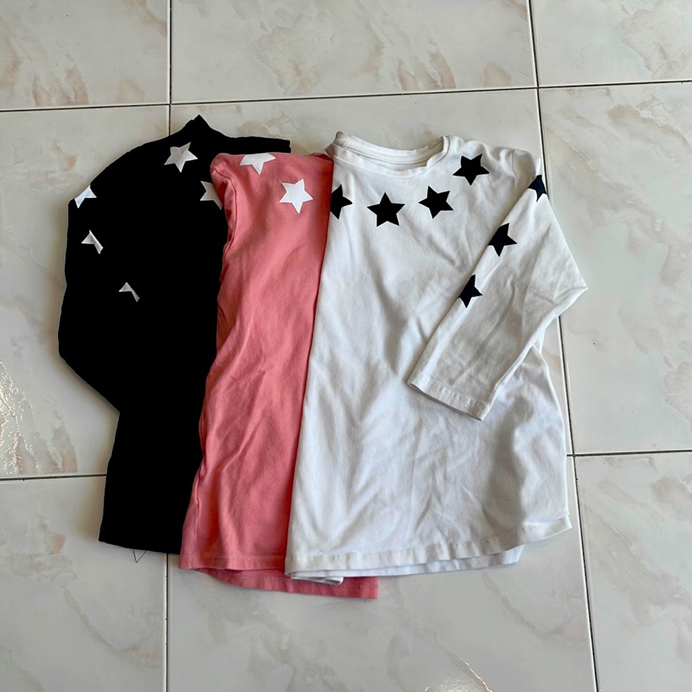 Hadas bundle of three 3/4 sleeves tees for girls great condition.